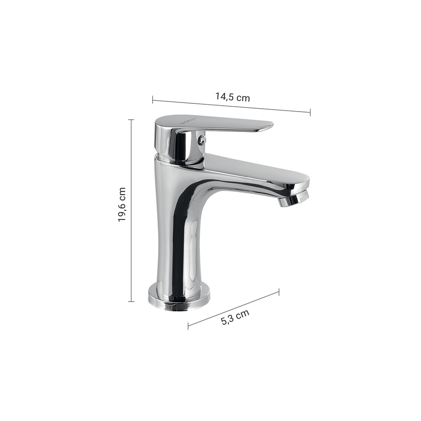 Gedy - COMO Basin Mixer 19.6 cm, Polished Chrome