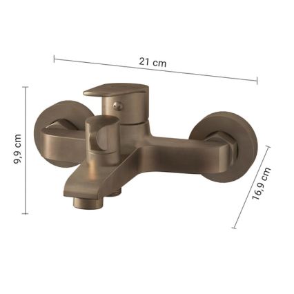 Gedy - COMO Bronze Bath Mixer