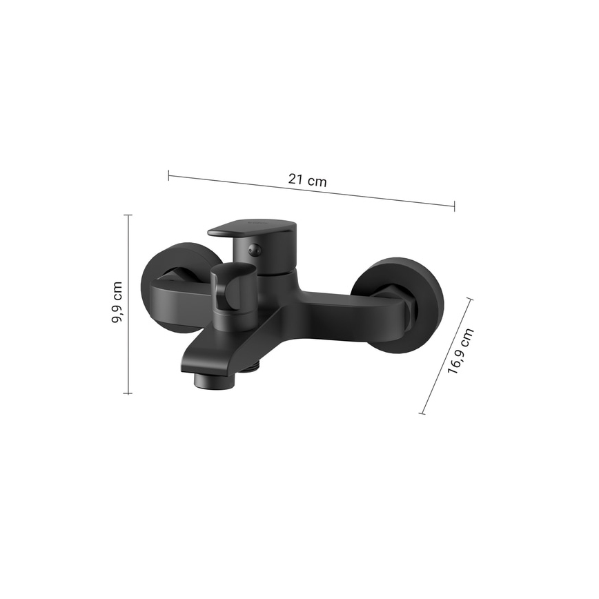 Gedy - COMO Matte Black Bathtub Faucet