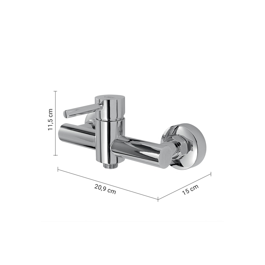 Gedy - COMO Polished Chrome Shower Mixer