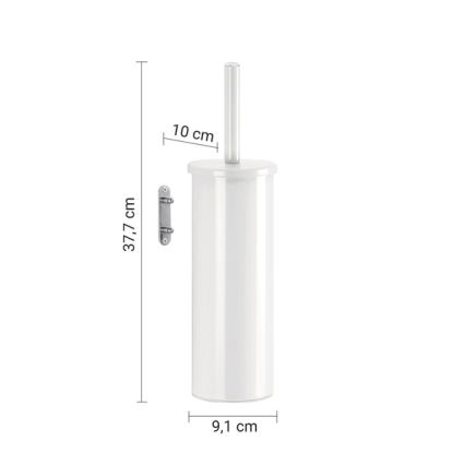 Gedy - FLIP Wall-Mounted Toilet Brush, White