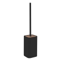Gedy - Freestanding toilet brush NINFEA black/bamboo