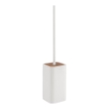 Gedy - Freestanding toilet brush NINFEA white/bamboo