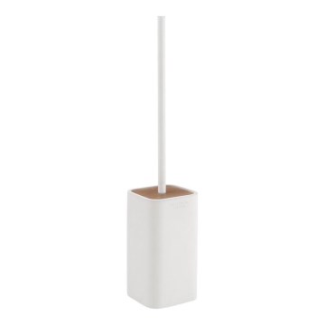 Gedy - Freestanding toilet brush NINFEA white/bamboo
