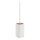 Gedy - Freestanding toilet brush NINFEA white/bamboo