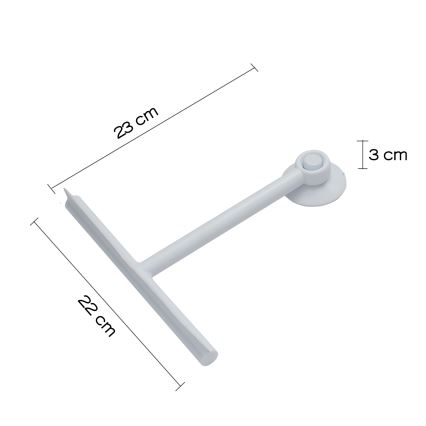 Gedy - Glass scraper GUMMY matte white