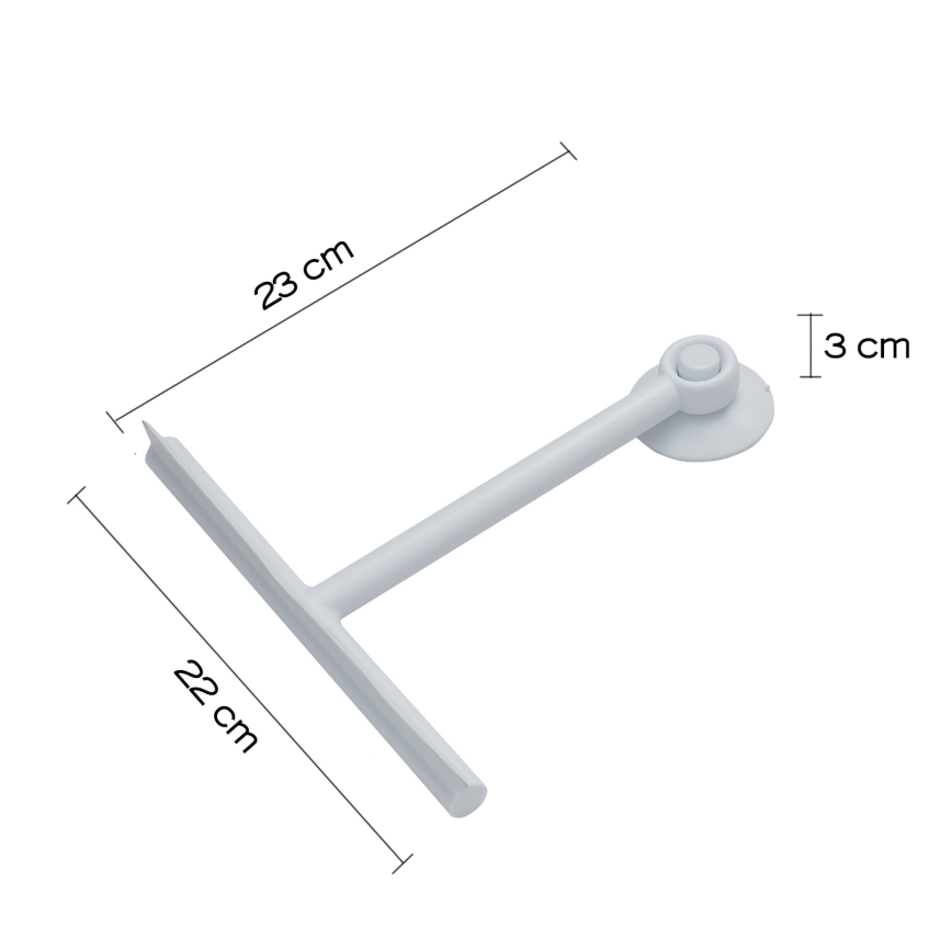 Gedy - Glass scraper GUMMY matte white