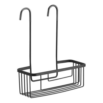 Gedy - Hanging shower shelf SMART 37,5x30 cm matte black