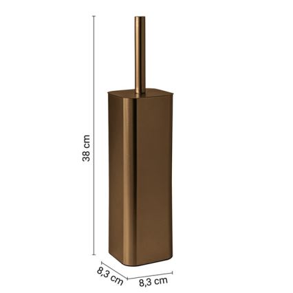 Gedy - JACK Freestanding Toilet Brush, Bronze