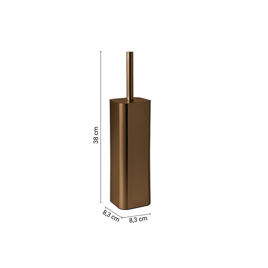 Gedy - JACK Freestanding Toilet Brush, Bronze
