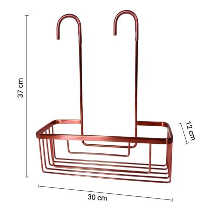Gedy - OTTAVIANO Hanging Shower Shelf, Copper