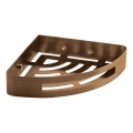 Gedy - PIRENEI Corner Shower Shelf, Bronze
