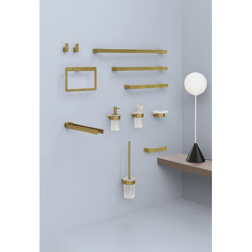 Gedy - PIRENEI Set of 2 Wall Hooks, Matte Gold