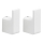 Gedy - PIRENEI Set of 2 Wall Hooks, Matte White