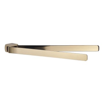 Gedy - PIRENEI Swiveling Wall-Mounted Towel Rack, 35.9 cm, Gold