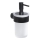 Gedy - PIRENEI Wall-Mounted Soap Dispenser 110 ml, Frosted Glass / Matte Black