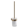 Gedy - PIRENEI Wall-Mounted Toilet Brush Frosted Glass/Matte Gold