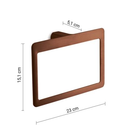 Gedy - PIRENEI Wall-Mounted Towel Hook 15x23 cm Bronze
