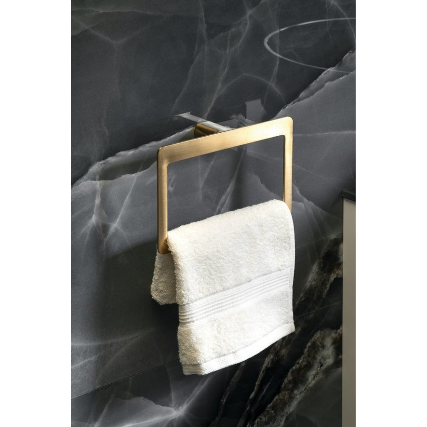 Gedy - PIRENEI Wall-mounted Towel Hook 15x23 cm Matte Gold