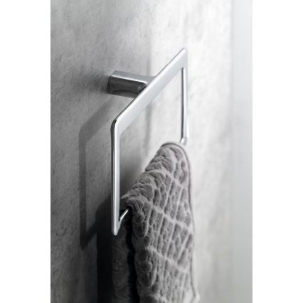 Gedy - PIRENEI wall-mounted towel rack 15x23 cm polished chrome