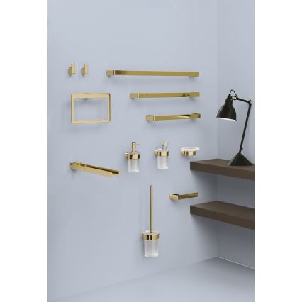 Gedy - PIRENEI Wall-Mounted Towel Rack 6.6 x 45 cm, Gold