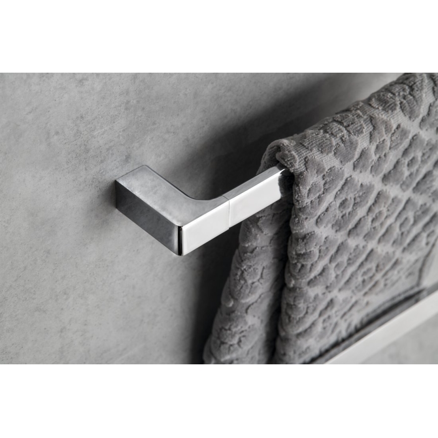 Gedy - PIRENEI Wall-Mounted Towel Rack 6,6x60 cm Polished Chrome