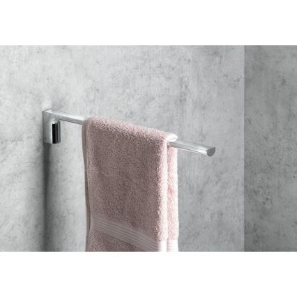 Gedy - PIRENEI wall-mounted towel rail 6.6 x 41 cm, polished chrome finish