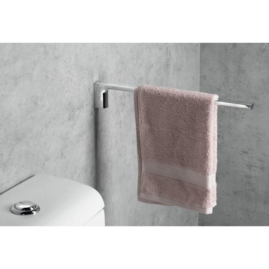 Gedy - PIRENEI wall-mounted towel rail 6.6 x 41 cm, polished chrome finish