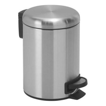 Gedy - POTTY 5 l Soft Close brushed stainless steel waste bin