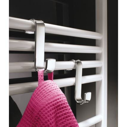 Gedy - Radiator hook shiny chrome/thermoplastic
