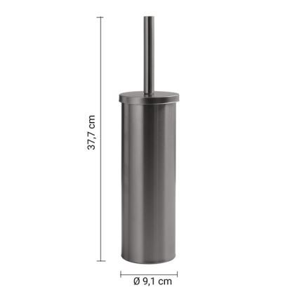 Gedy - SCOPINO Free-standing Toilet Brush, Metallic Grey