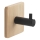 Gedy - Self-adhesive towel hanger HIMALAYA black/bamboo