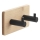Gedy - Self-adhesive wall towel hanger HIMALAYA black/bamboo