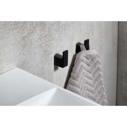Gedy - SET 2x Wall hook PIRENEI matte black