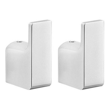 Gedy - SET 2x Wall hook PIRENEI shiny chrome