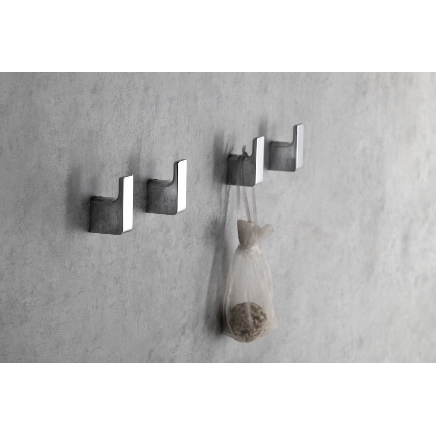 Gedy - SET 2x Wall hook PIRENEI shiny chrome