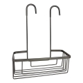 Gedy - SMART Hanging Shower Shelf 37.5 x 30 cm, Metallic Grey