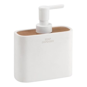 Gedy - Soap dispenser NINFEA white/bamboo