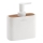 Gedy - Soap dispenser NINFEA white/bamboo
