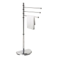 Gedy - Stand with towel hanger HIBISCUS 90,5 cm shiny chrome