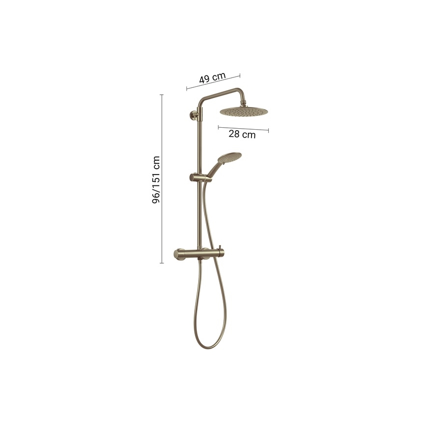 Gedy - STAR PLUS Shower Set with Brass Mixer