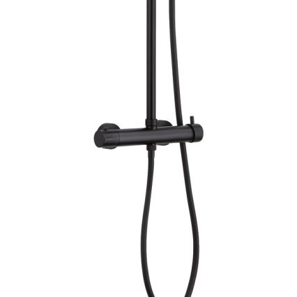 Gedy - STAR PLUS Shower Set with Mixer Tap, Matte Black