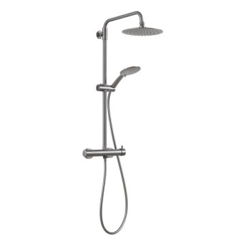 Gedy - STAR PLUS Shower Set with Mixer Tap, Metallic Grey