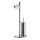 Gedy - Toilet paper and toilet brush holder HIBISCUS shiny chrome