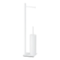 Gedy - TRILLY Freestanding Toilet Brush with Toilet Paper Holder, Matte White