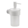 Gedy - Wall-mounted soap dispenser PIRENEI 110 ml frosted glass/matte white
