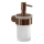 Gedy - Wall-mounted soap dispenser PIRENEI 140 ml frosted glass/bronze
