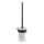 Gedy - Wall-mounted toilet brush PIRENEI matte black/glass satin