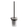 Gedy - Wall-mounted toilet brush PIRENEI opal glass/metallic grey