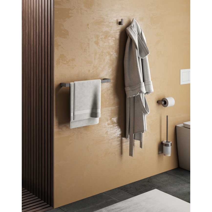 Gedy - Wall-mounted towel rail PIRENEI 6,6x60 cm metallic grey